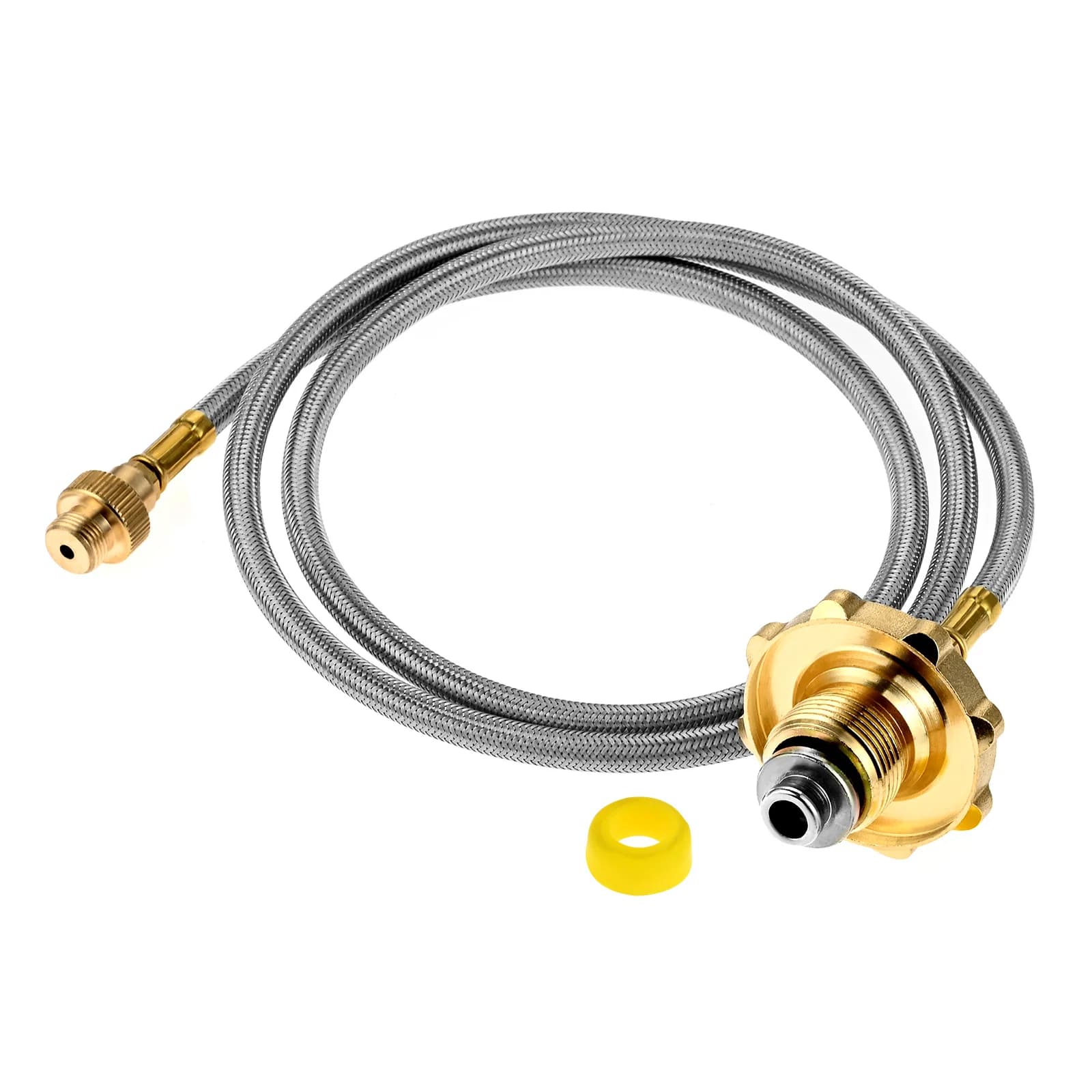 1 Set Flexible hose adapter for camping stove Refill propane Flexible hose for outdoor gas equipment 3.3 foot tank connection line (1 m)