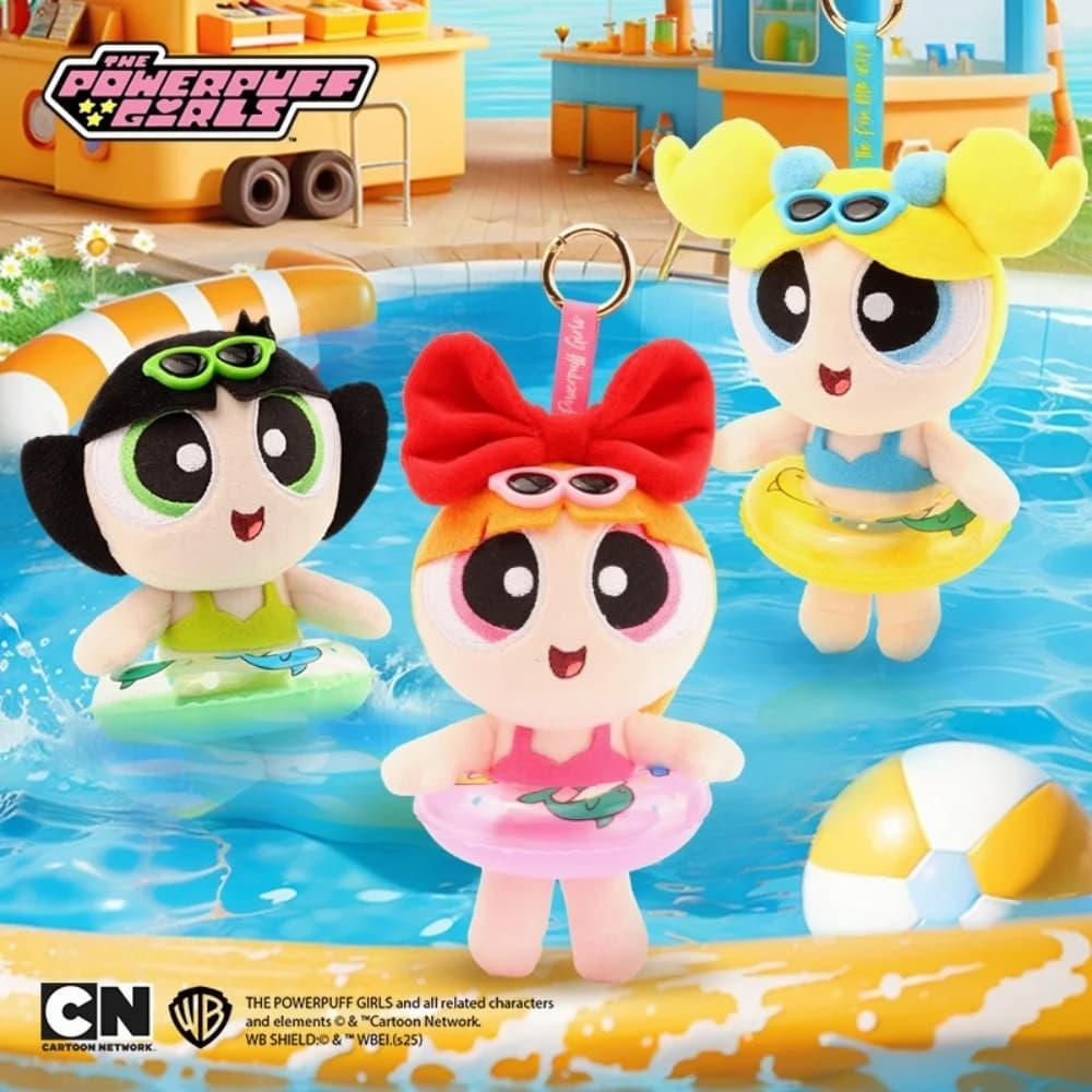 Peluche Originali The Powerpuff da 12CM, Bambole Cartoon Popsicle Bubbles Blossom, Prodotti Anime, Regali di Compleanno per Ragazze