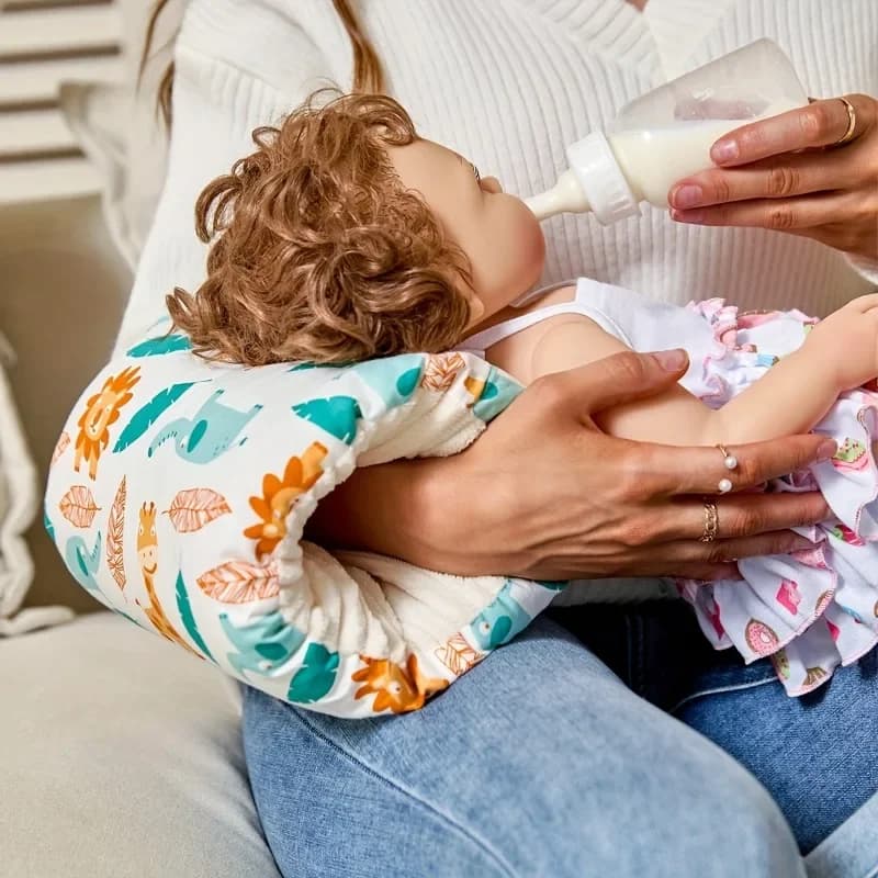 Cuscino ergonomico per il braccio - Supporto per l'allattamento al seno Comodo cuscino da viaggio per l'allattamento del bambino Essenziale per la cura dei neonati indispensabile
