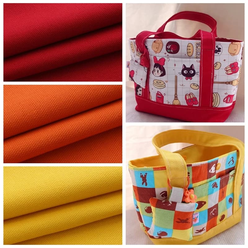 Thickened Plain Canvas Fabric By The Meter for Sofa Covers Curtains Tablecloths Pillows Bag DIY Sewing Wear-resistant Cloth Grey