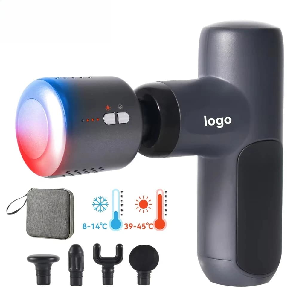 Muscle Massager Sports Travel Body Deep Tissue Relaxation Heating Portable Mini Massage Gun
