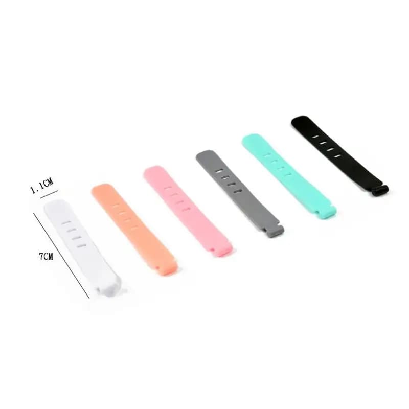 20pcs Cable Organizer Ties Clip Charger Cord Management Silicone Wire Manager Mouse Earphone Holder Data Line Winder Straps cable protector cover charger protector