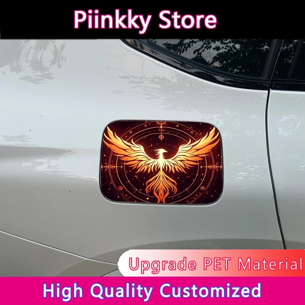 Wall sticker Raincoat for Auto Tank Car with Pattern Phoenix, Protective Decalcomania from the Sun