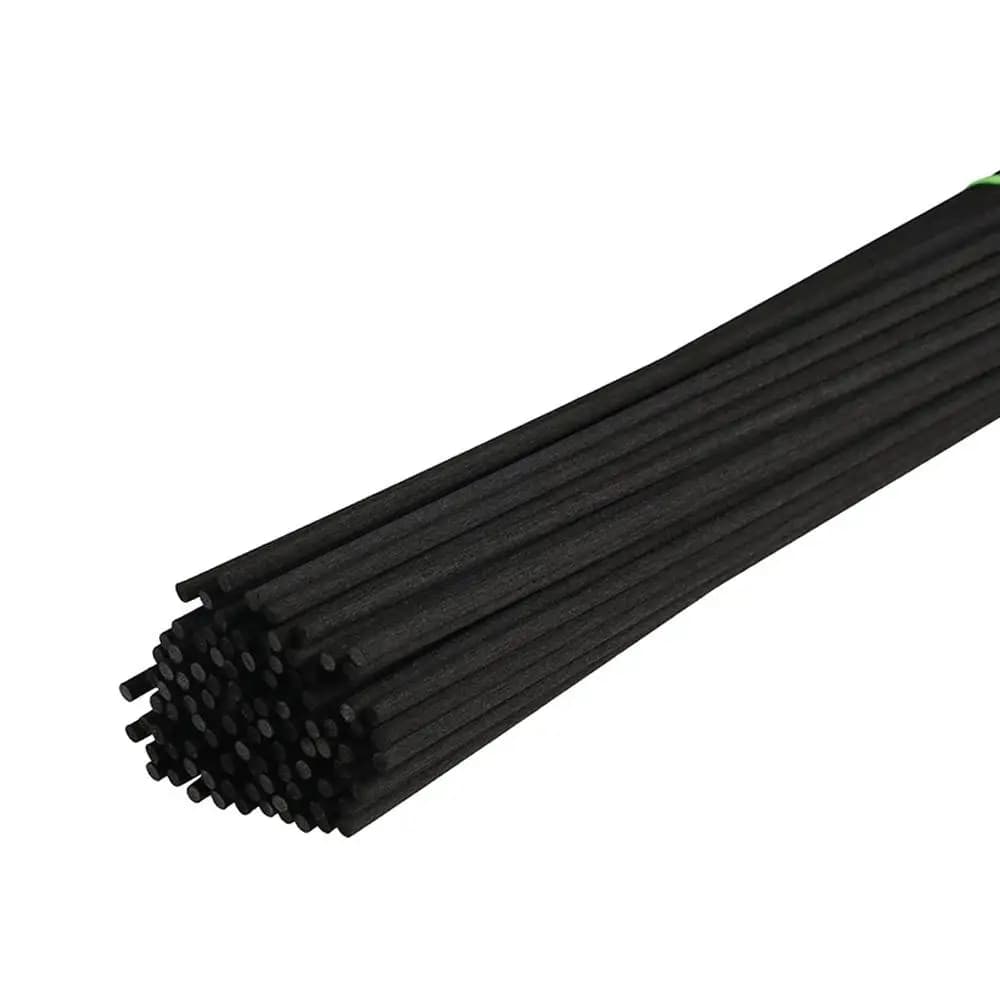 100Pcs 3mm*25cm Fiber Reed Diffuser Sticks Black/White/Wood color Portable Aromatherapy Refill Sticks Easy To Use