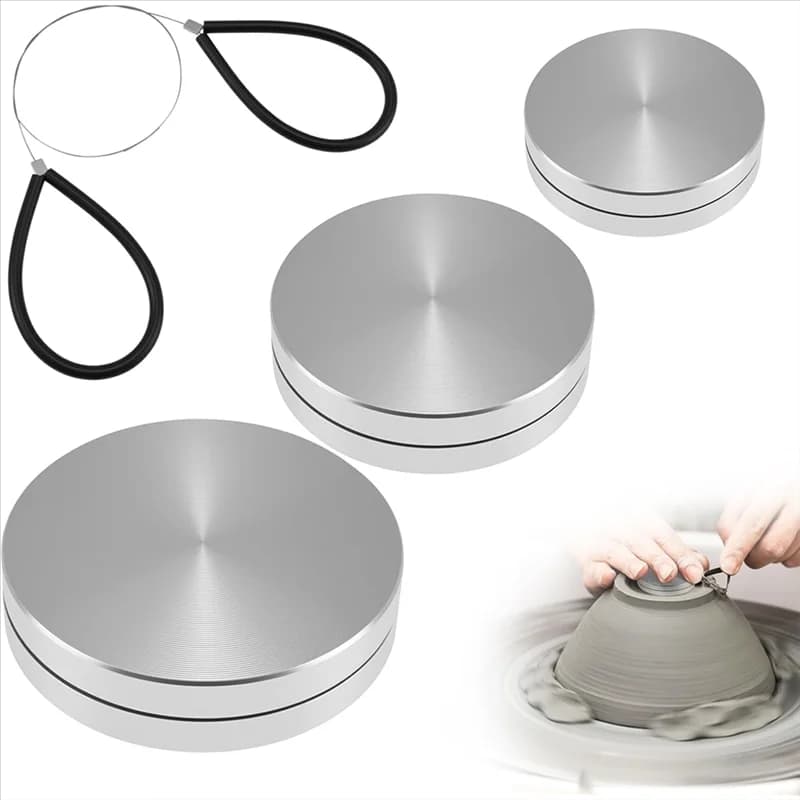 ABBP-4 Pezzi Set di Utensili Spinner per Lancio di Ceramica in Argilla e Argilla - Utensili Rotanti con Frese, Filo 30Mm/38Mm/45Mm