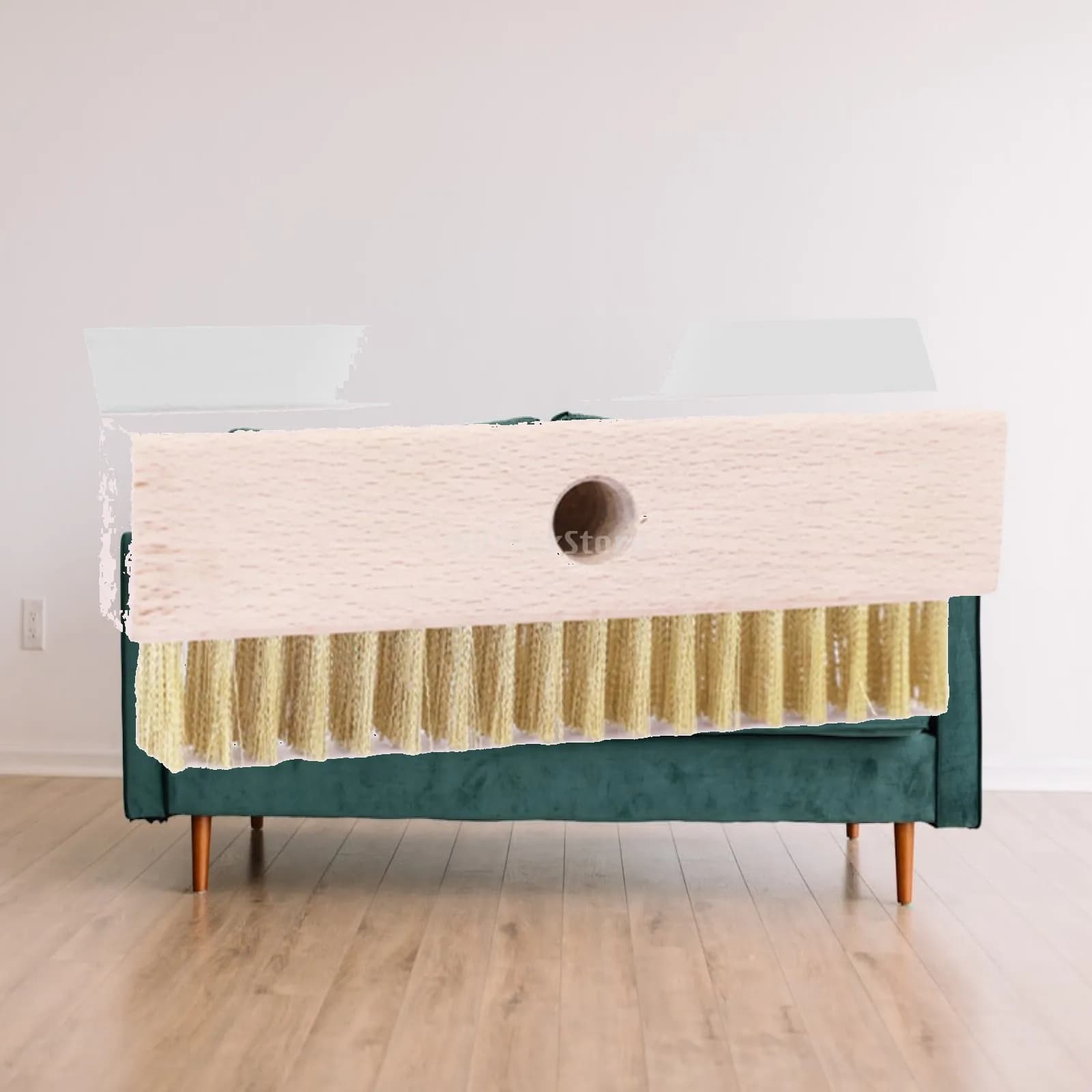 Pizza Stone Cleaning Brush with Metal Spade Detachable Rustproof Oven Tool for Cooking Home Appliances