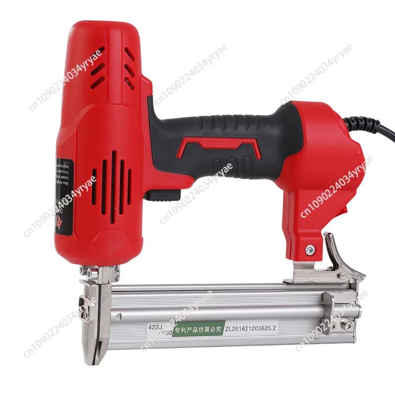 Pistola sparachiodi elettrica Cornice in legno Cucitrice Mobili fai da te Costruzione Chiodo Strumento elettrico Chiodi Carpenteria Strumenti per la lavorazione del legno 220V