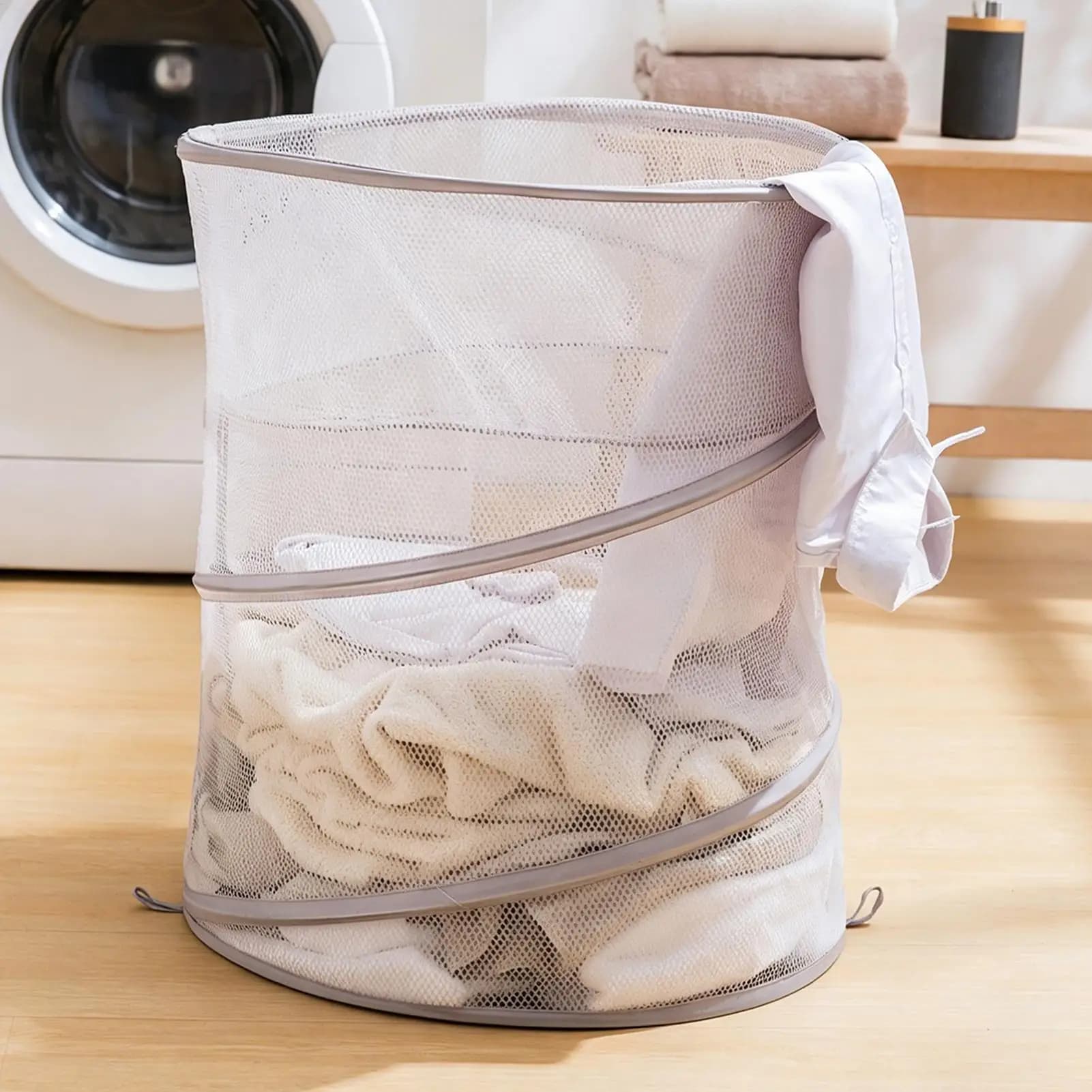 Dorm Laundry Basket Foldable Clothes Storage Bin Bag Laundry Basket For Bathroom Bedroom Dorm College Home Closet Outdoor