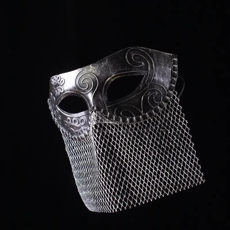 Venetian Masked Men's Singing Mask Halloween Live Adult Retro Style Makeup Ball Mask