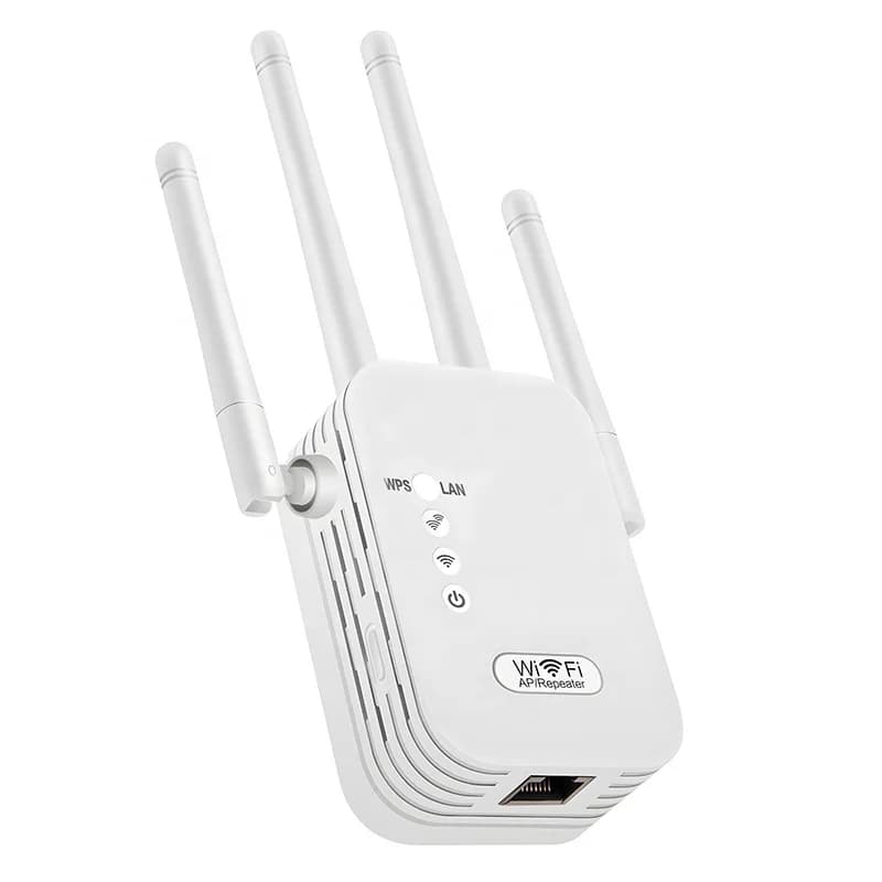 Estensore WiFi 1200Mbps con ripetitore WiFi wireless personalizzato a 4 antenne per telefono PC