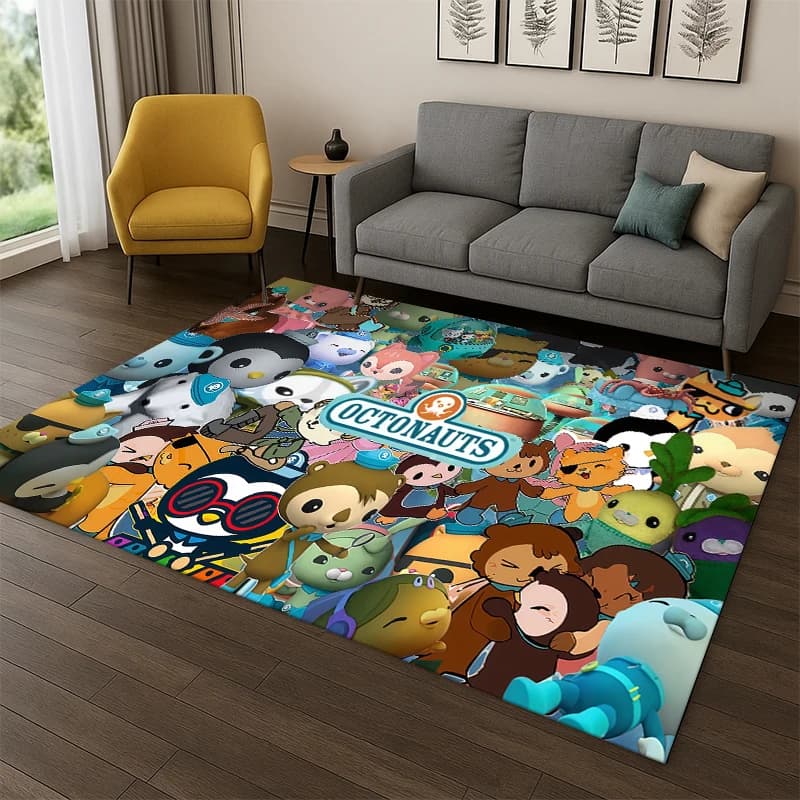 Nice carpet with cartoons The Octonauts Barnacles per bedroom, living room, sofa, tirbino, home decorations, children's playground carpet, anti-slip gift