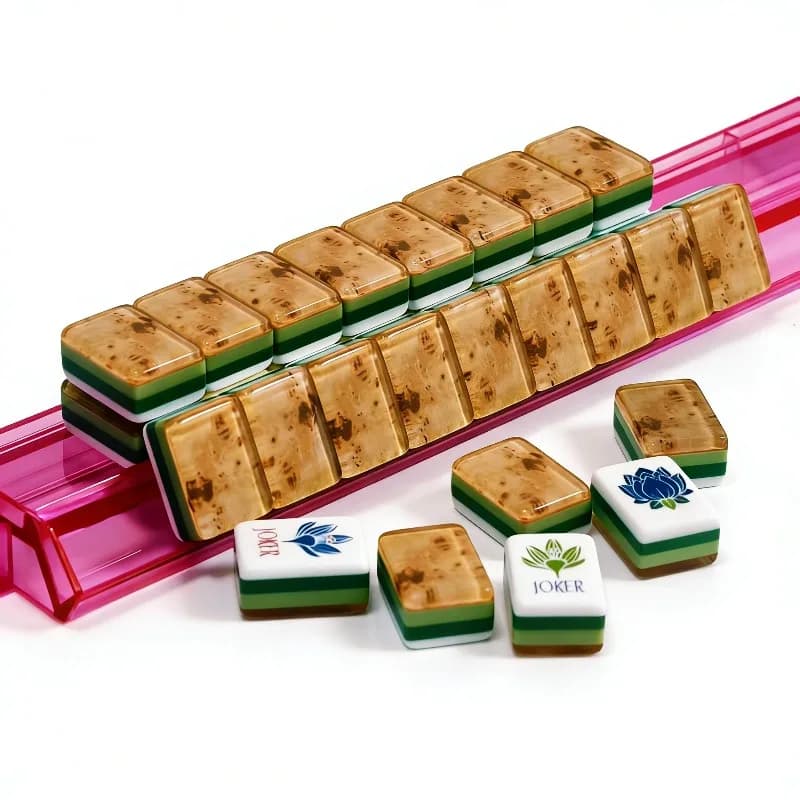 La fabbrica personalizza tessere di mahjong americane di lusso a 2, 3 e 4 strati. | Tessere di mahjong malese di Singapore | Acrilico