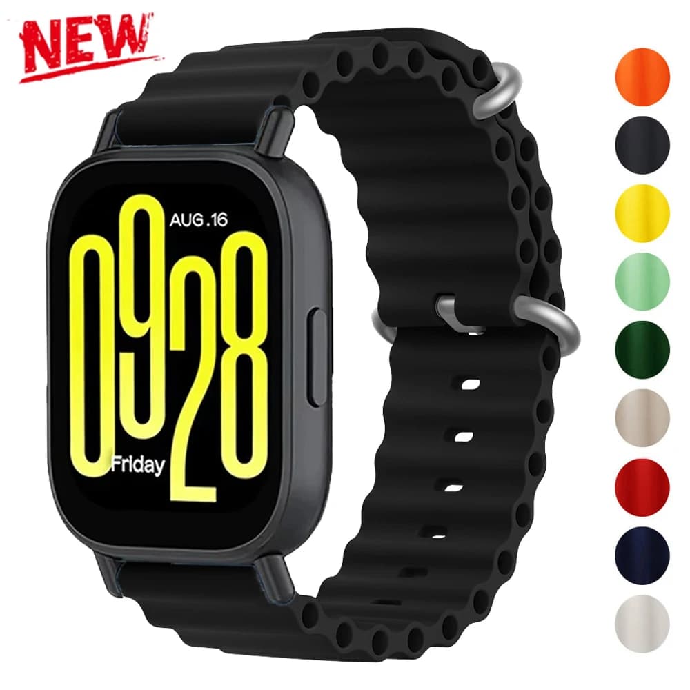 Cinturino Ocean per Redmi Watch 5 cinturino in silicone morbido Correa attivo per Xiaomi Redmi Watch 5 Lite accessori per cinturini sportivi