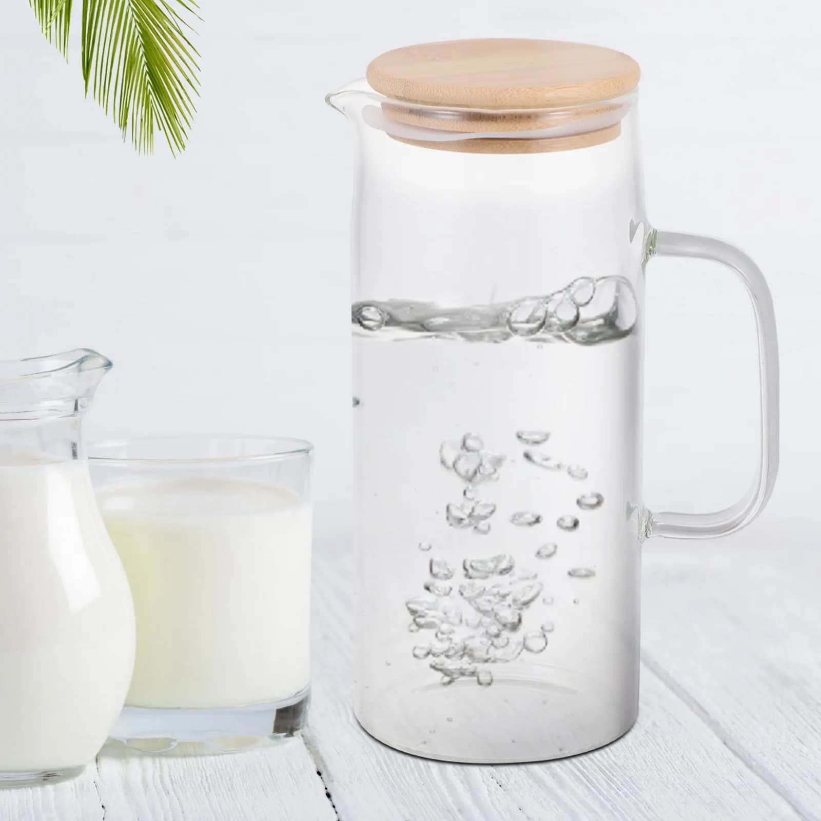 Glass Water Kettle Transparent Heat Resistant Electric Stove Compatible Tea Coffee Boiling Container for Home Office Hotel Use