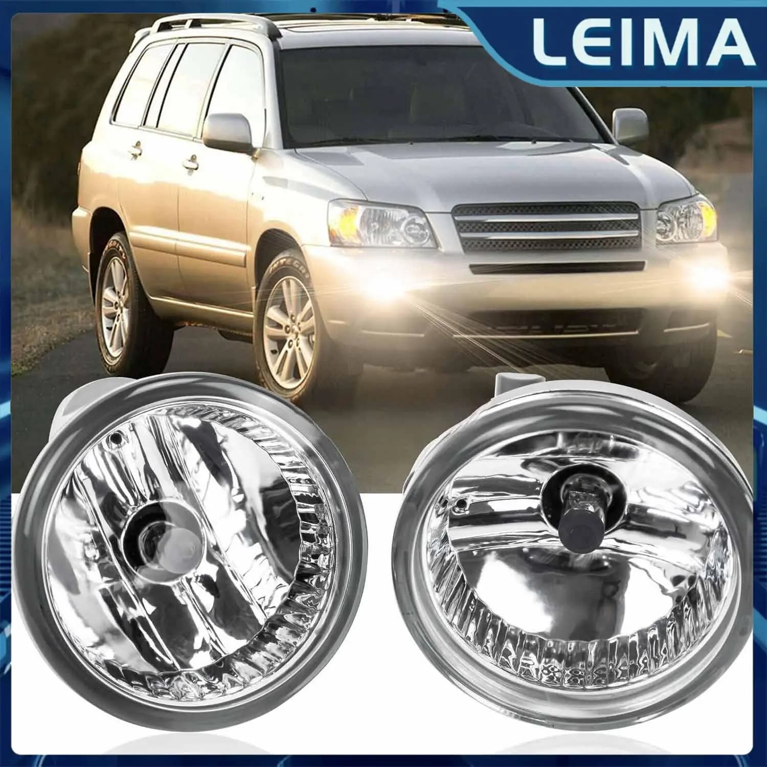 1 paio di fari fendinebbia anteriori per Toyota Highlander Prius MR2 Spyder Echo Scion xA 81221-52070 81211-52070