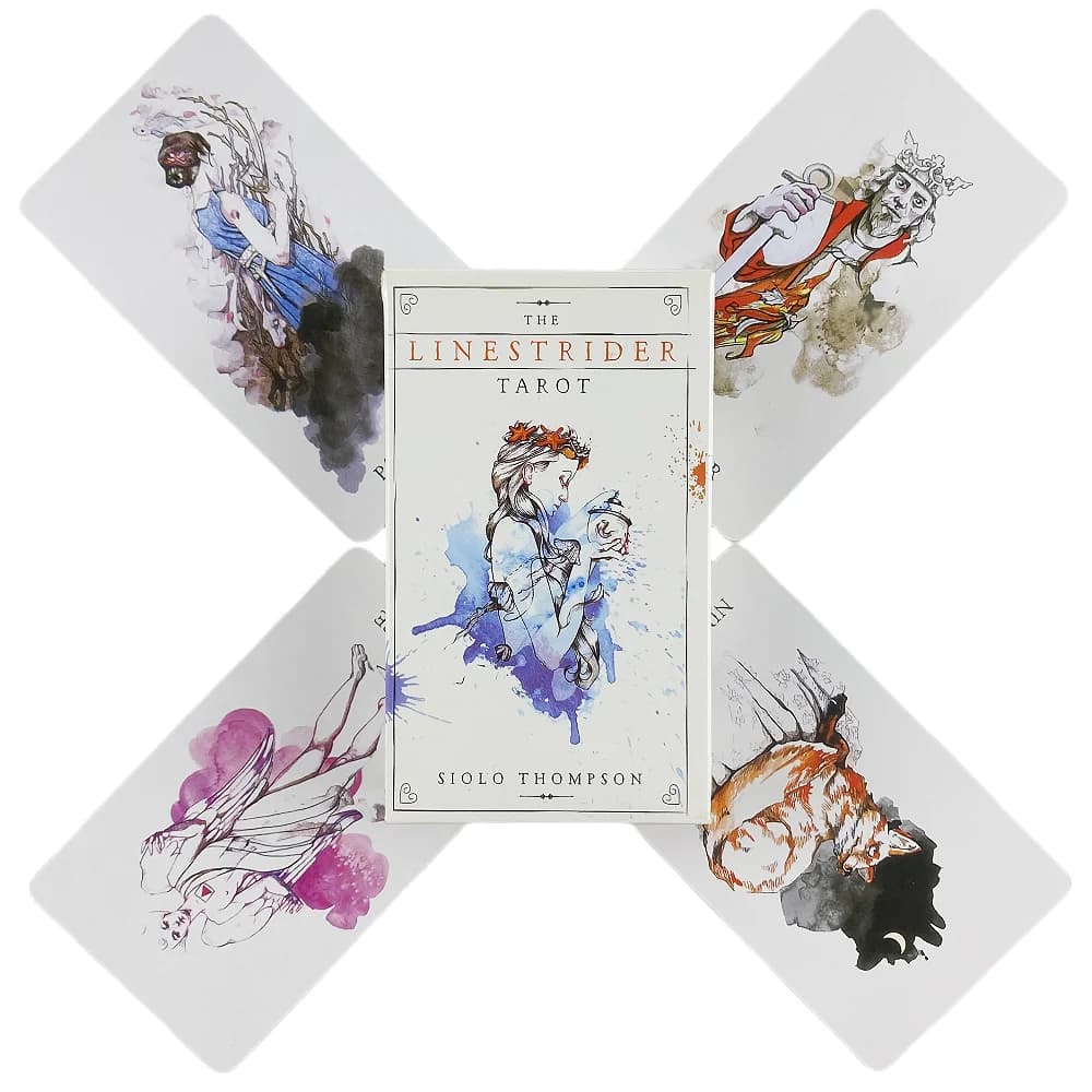 The Linestrider tarocchi A 78 Deck Oracle English Visions divinazione Edition Borad Playing Games