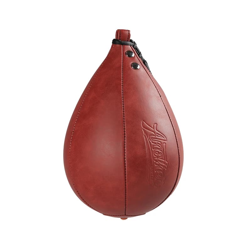 Teardrop Boxing Speed Bag PU Leather Hanging Punch Ball Durable Boxing MMA Training Speed Bag for Improving Reflexes Hand Speed