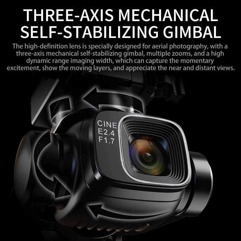 SHOUG601 MAX 5G WIFI GPS 64gDrone 8K Double Camera Avoidance Large Remote Control Screen Brushless Quadcopter Toy