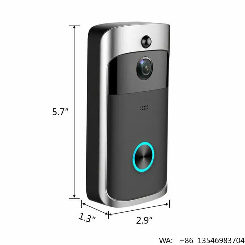Videocitofono Wi-Fi 1080P, Telecamera per Campanello Wireless, Citofono Video HD, Videocitofono Wi-Fi