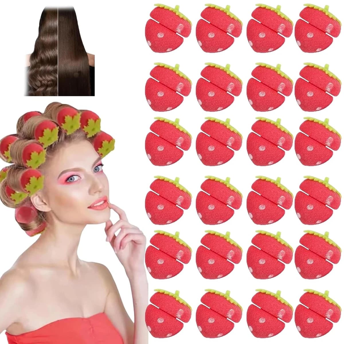 6/12/18/24 Pz FAI FROM YOU Sponge Rollers Bigodini Bouncy Curling Head Hair Bigodino Hair Styling Tools For Hair Styling