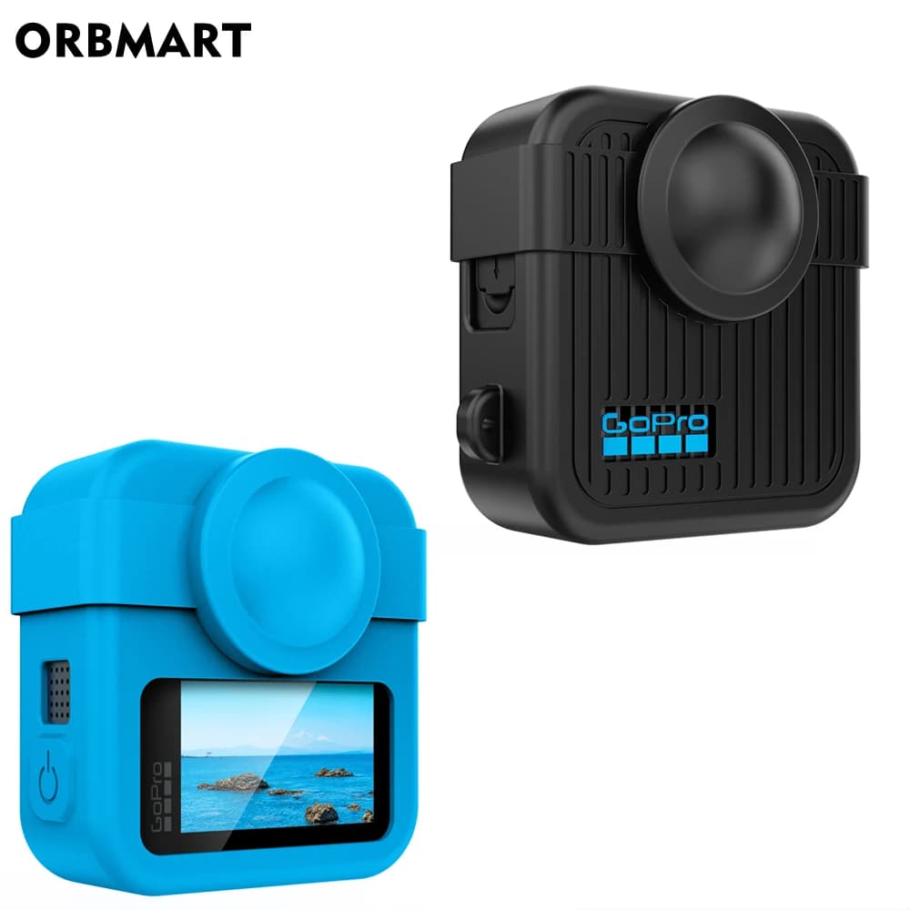 Per GoPro MAX 2 Custodia in silicone Copriobiettivo Copertura in silicone Pellicola proteggi schermo Custodia protettiva per GoPro Max2 Accessori