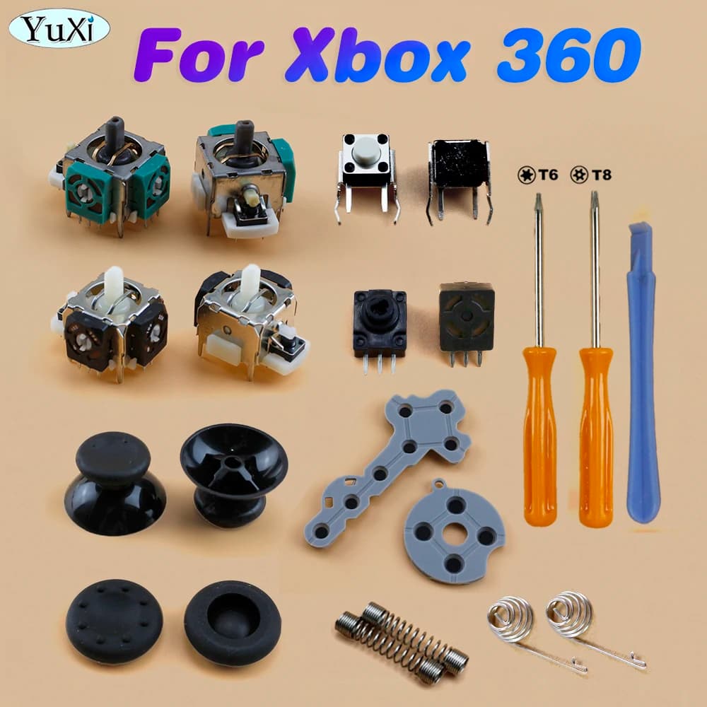 3D Analog Stick Sensor potenziometro Thumbsticks LT RT Trigger Switch Button Springs per Xbox 360 Controller Tools parti di riparazione