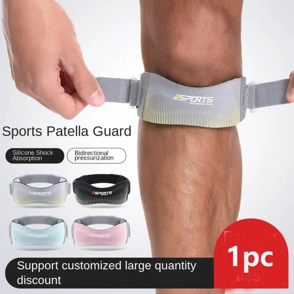 Supporto per Ginocchio in Neoprene con Fascia per Rotula, Design Traspirante e Antiscivolo, Fascia Sportiva per Ginocchio, Stabilizzatore del Tendine Rotuleo, Ammortizzatore