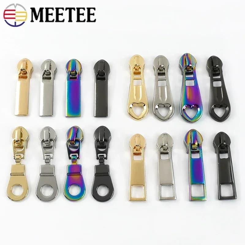 5-30 pezzi Meetee 5 # Cursori per cerniere in nylon per borse Decorazioni per indumenti Cerniere Estrattore Tende Tessili per la casa Riparazione di cerniere Accessori per cucire