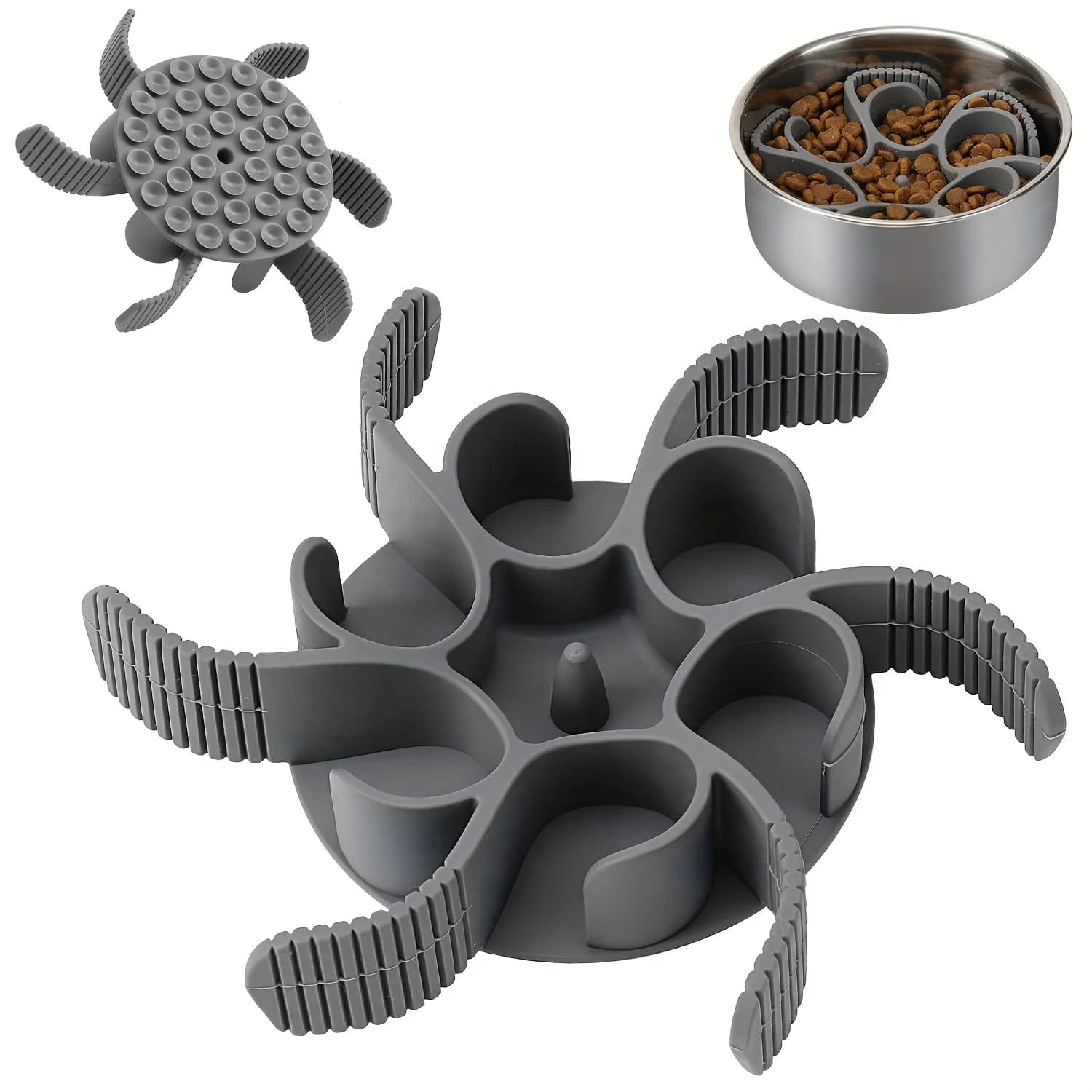 1PC Silicone Pet Tappetino per cibo lento Anti soffocamento Tappetino per cibo lento Tappetino per leccare il cane Ciotola per cibo lento