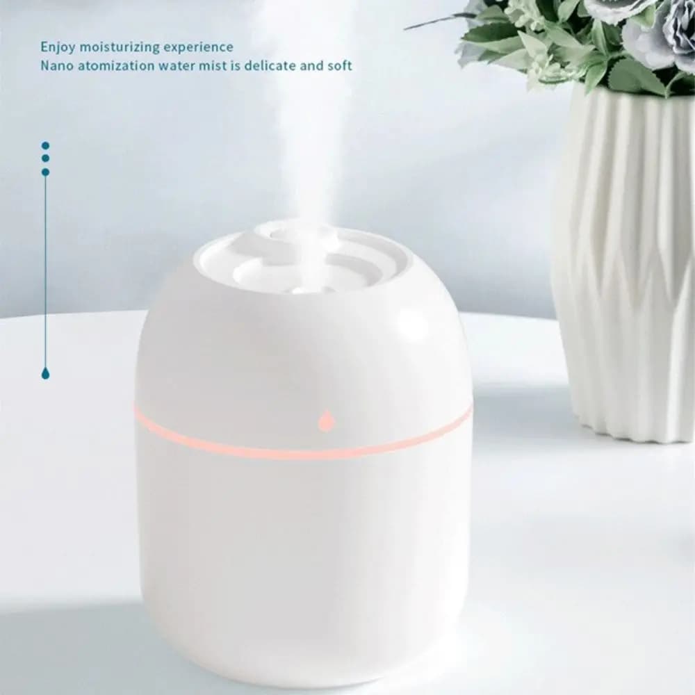 220 ml USB Water Charging Spray Humidifier Colorful Lights Portable Moth Super Fog for Office Car Home Bedroom