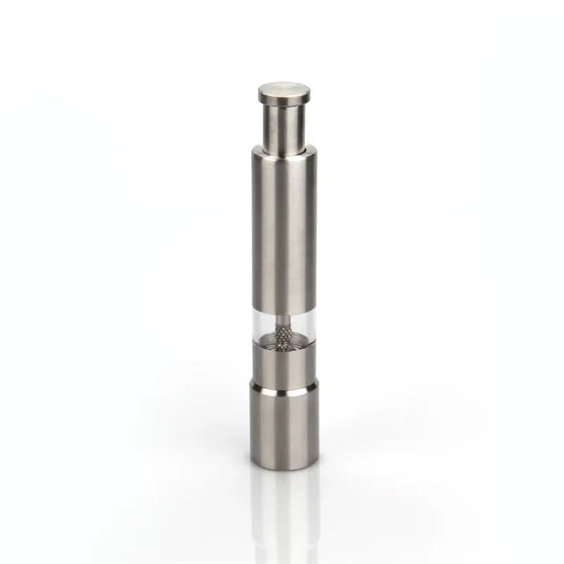 Pepper Grinder,Household Sea Salt Ginder, Creative Stainless Steel Spice Grinder,Manual Sea Salt Mill