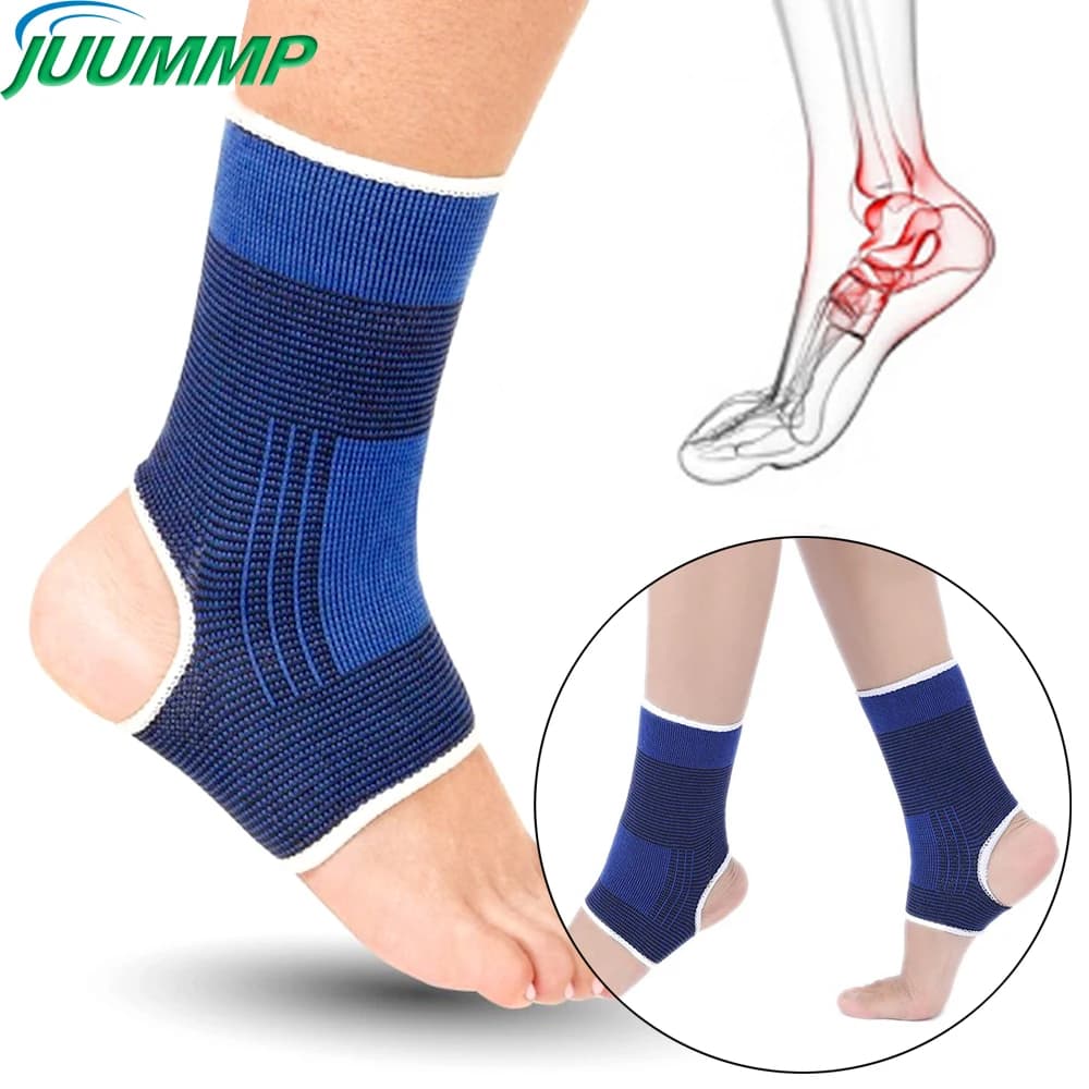 JUUMMP 1 paio di cavigliere lavorate a maglia compressione per bambini sport in esecuzione supporto elastico per caviglia supporto per polso a gomito per bambini