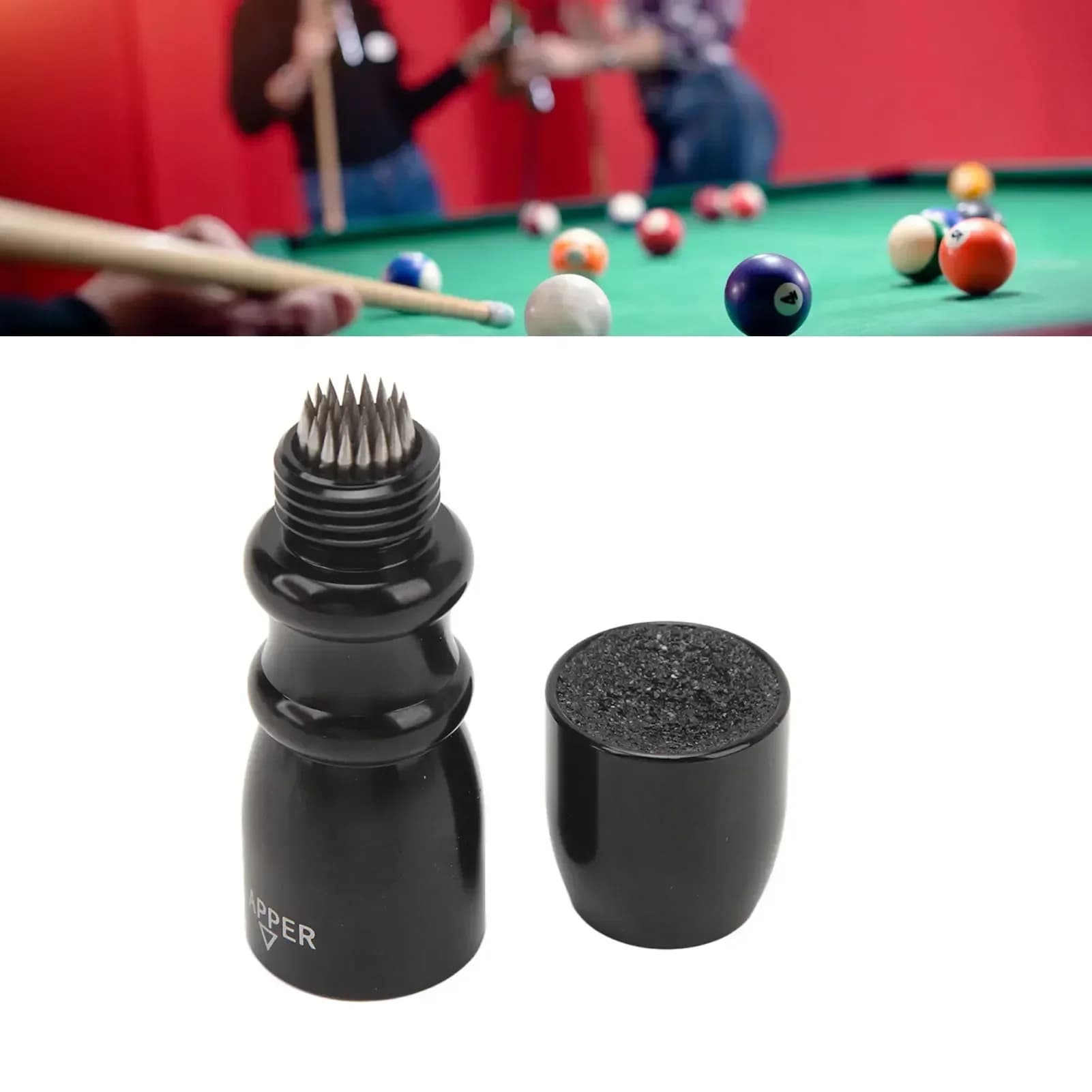 Strumento per stecche da biliardo 3 in 1 Shaper per stecche da biliardo professionale universale in alluminio per stecche da biliardo