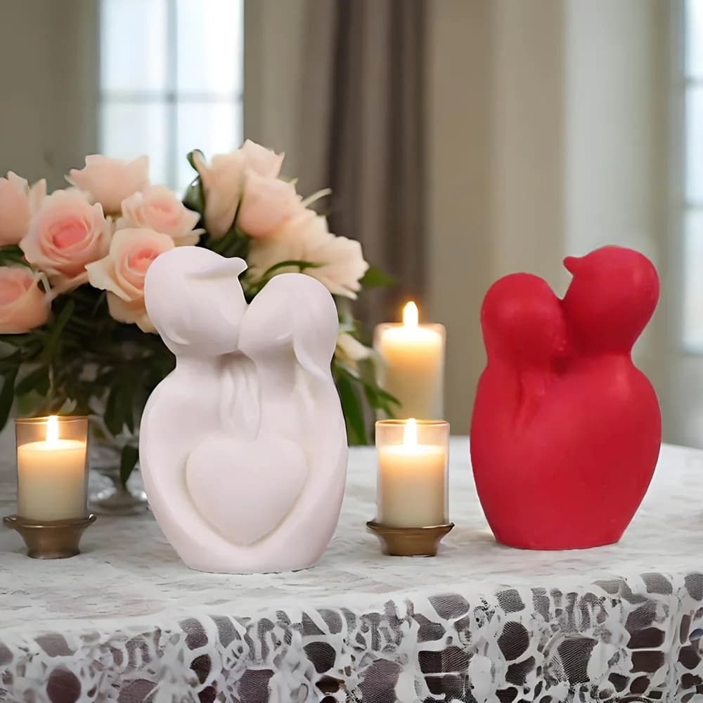 Le coppie abbracciano stampi in silicone per realizzare candele Artigianato fai-da-te Decorazione domestica Regali di nozze Statue romantiche Stampo in silicone