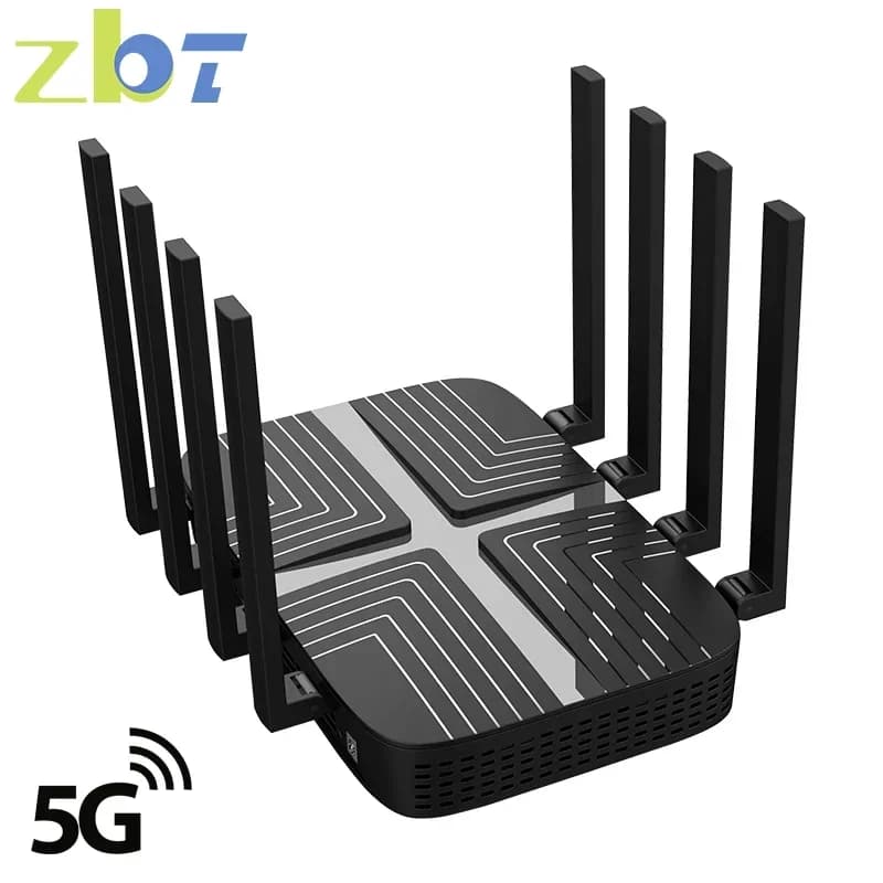 Router ZBT dual card cat9 4G 3000Mbps Wi Fi Openwrt WIFI6 MESH USB3.0 4 * LAN 8 antenna 2.4GHz 5GHz extender di rete dual band