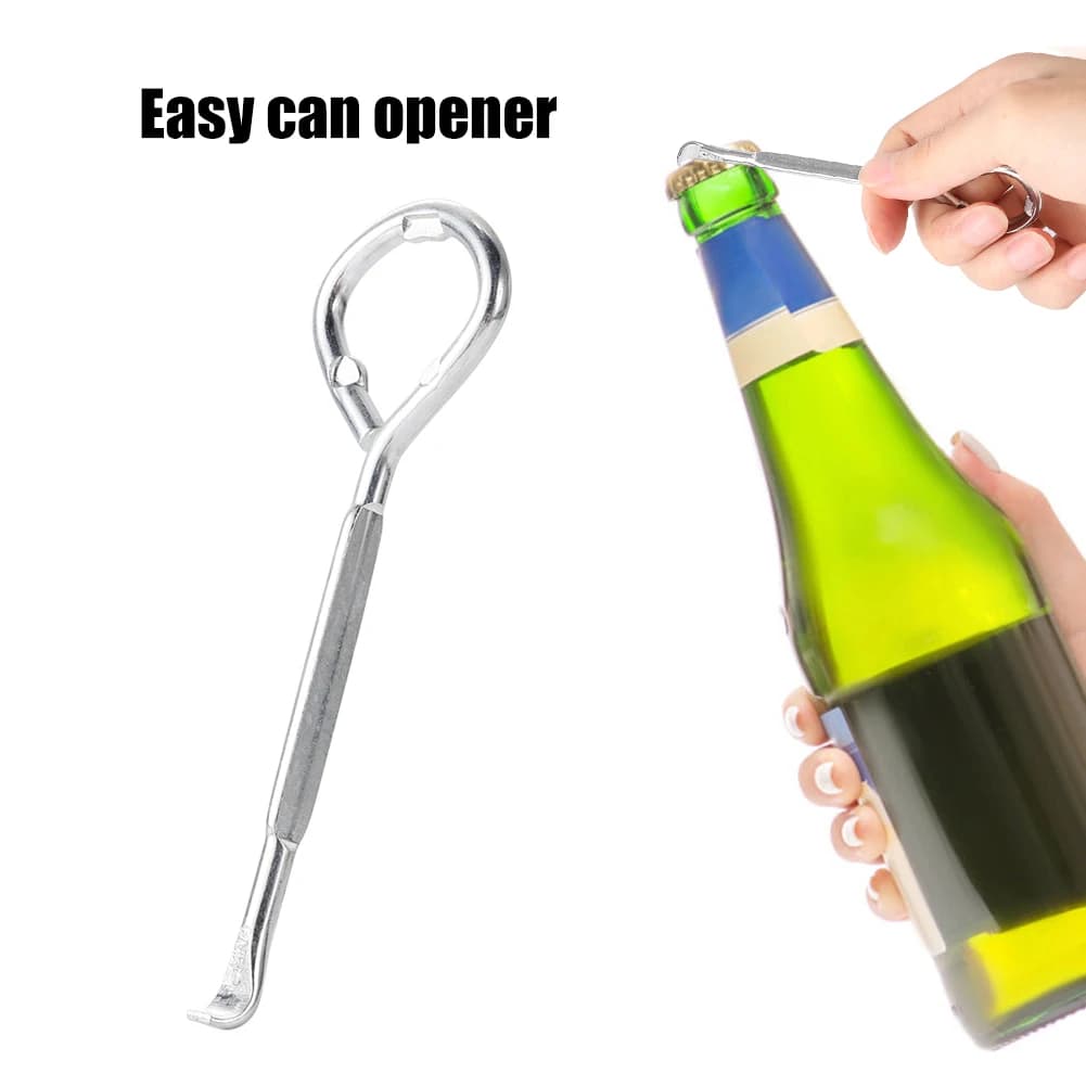 1PC apriscatole portatile semplice multifunzionale in metallo soda bottiglia di birra secchio di vernice vaso pinza strumenti di apertura in acciaio legato