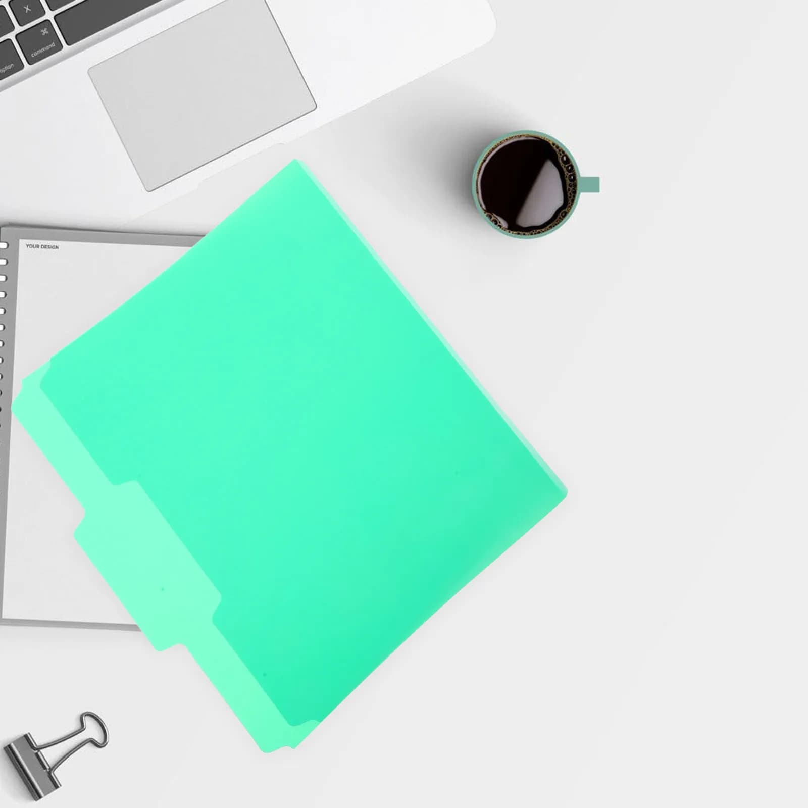 6 cartelle portadocumenti in plastica colorate per l'archiviazione di documenti, ufficio, scuola, archiviazione di documenti, cartelle colorate multicolori