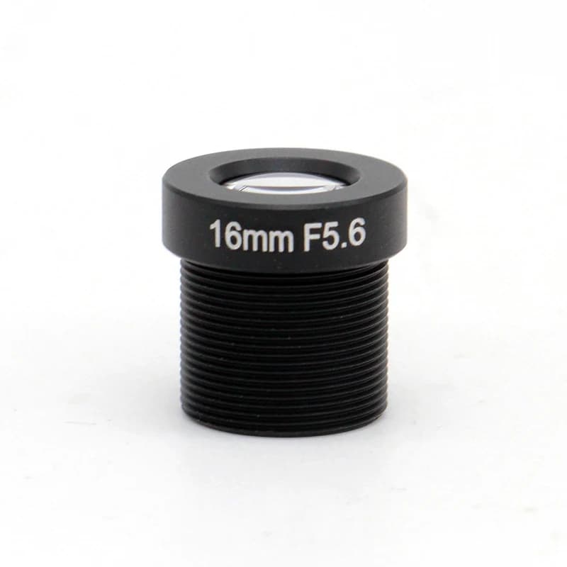 Obiettivo 1/1.8" 16mm M12 Senza Distorsione 5MP per Visione Artificiale F5.6 con Attacco S per Telecamere di Sicurezza IP di Rete SL-0162