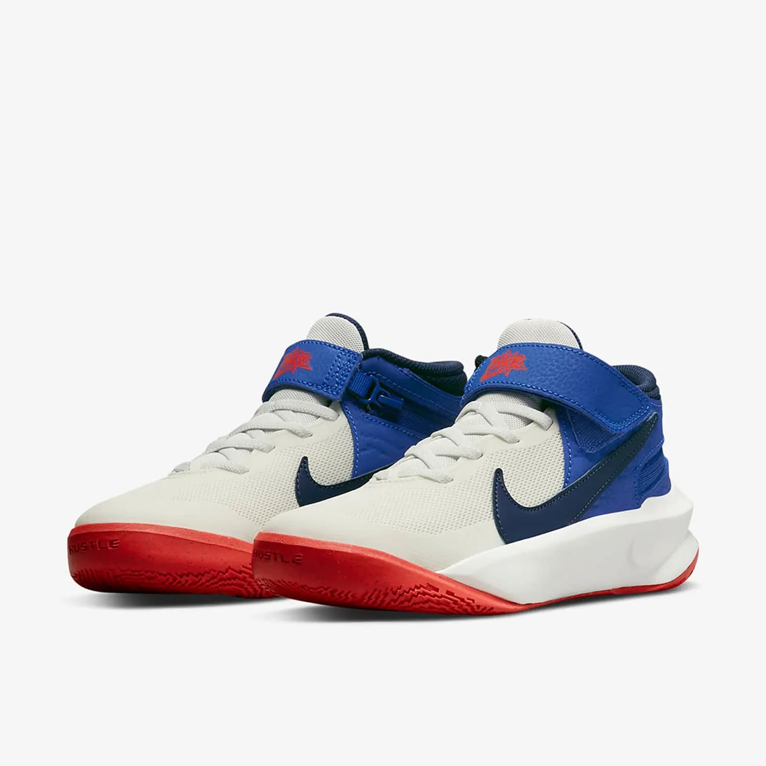Nike genuine (GS) sports basketball shoes in velcro cushioning for women and child DD7303-103