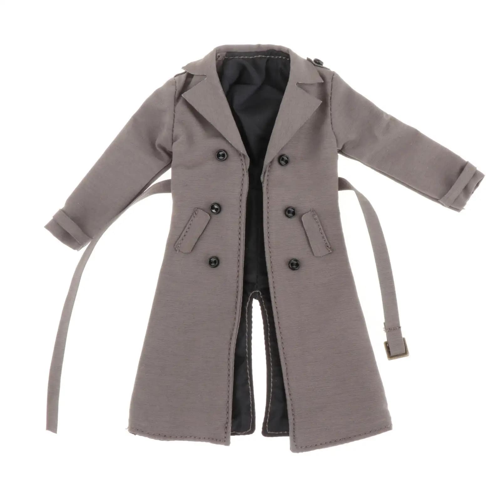 1/12 Scale Windcheater Retro Cosplay Belt Dolls Dress up Accessory Male Figure Coat Costume for 6inch Unisex Figures Accessories