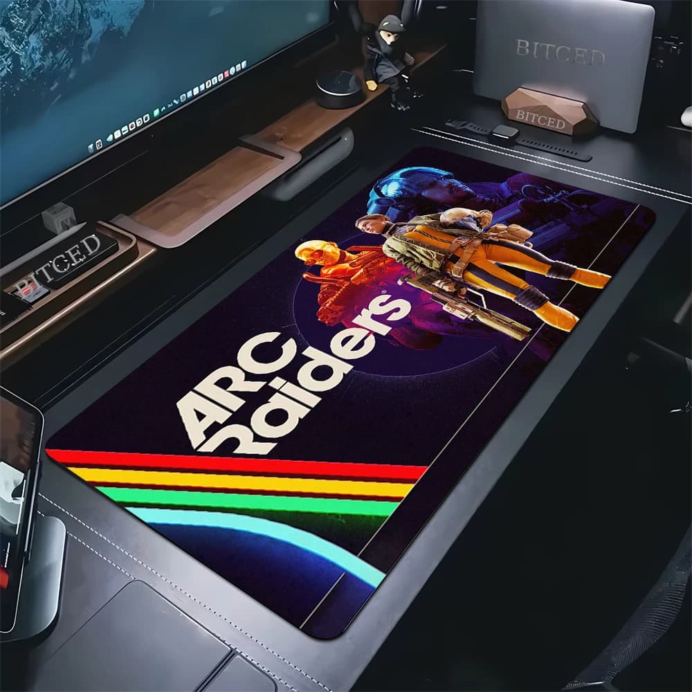 Nuovo Tappetino per Mouse A-ARC Raiders, Antiscivolo in Gomma 900x400, Grande Tappetino da Scrivania con Bordo Bloccato, per Ufficio, Studenti e Gaming