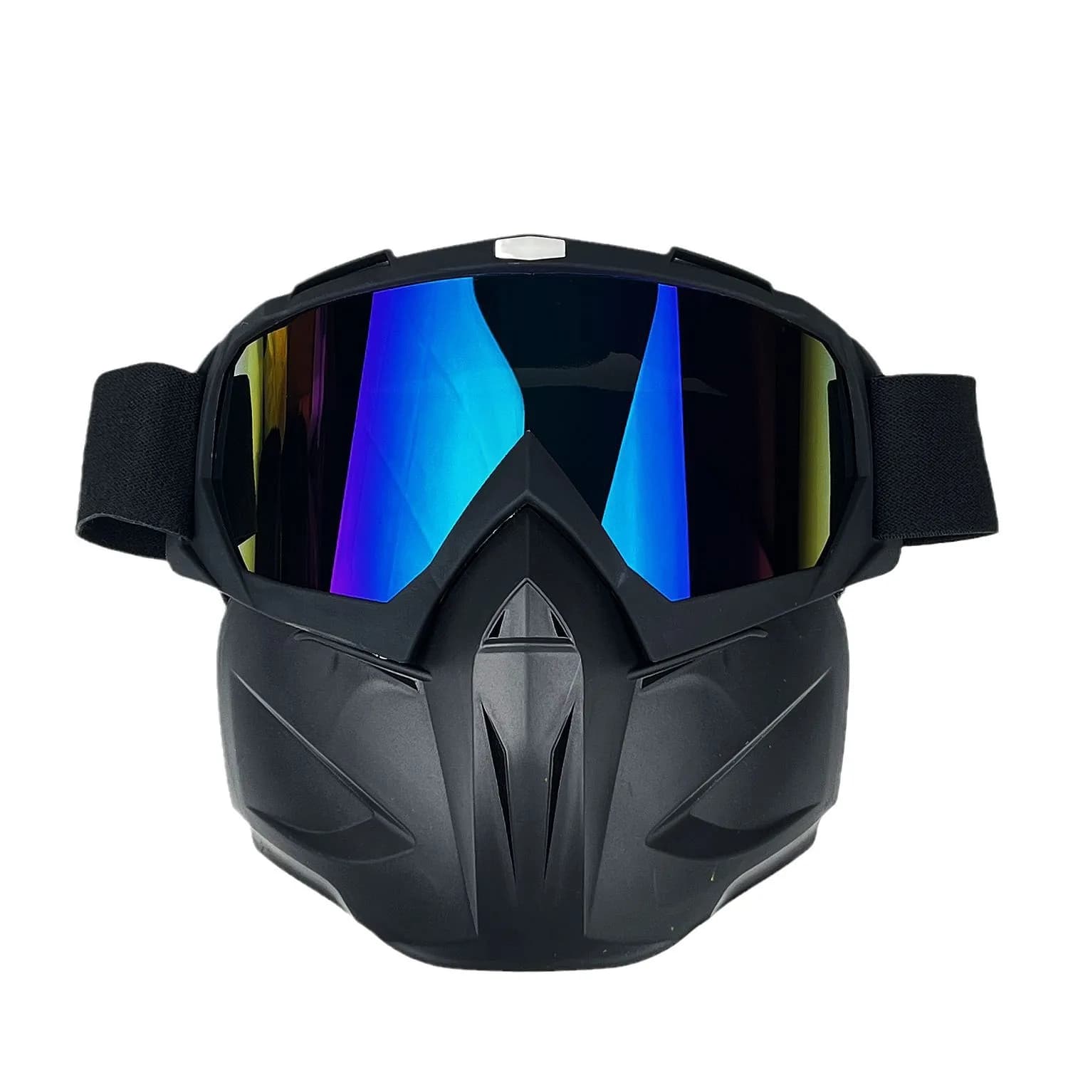 Occhiali da Moto per Uomo e Donna, Maschera per Casco con Lenti, Occhiali da Guida Fuoristrada, Maschera Antivento