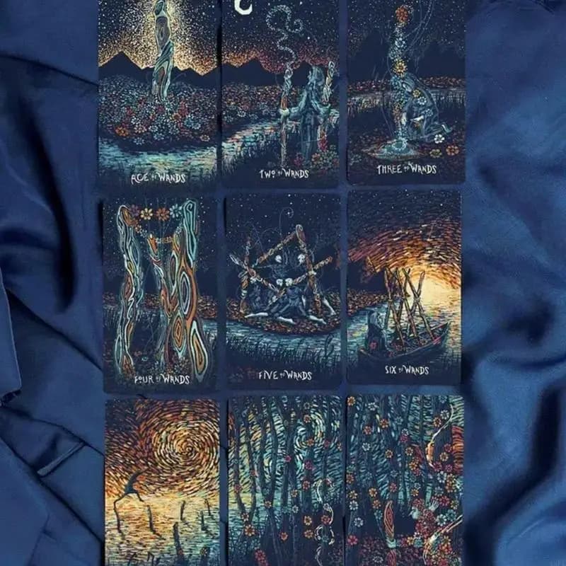 Lens Tarot Card Set-79 Dynamic holographica Cards+Guidebook (with Star Map Cloth) Spiritual Divination/Meditation