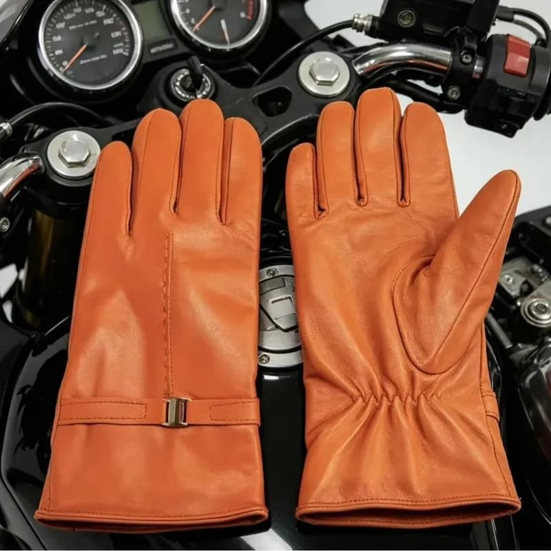 New women's genuine leather gloves, perfect for winter cycling and outdoor activities, and a great gift idea