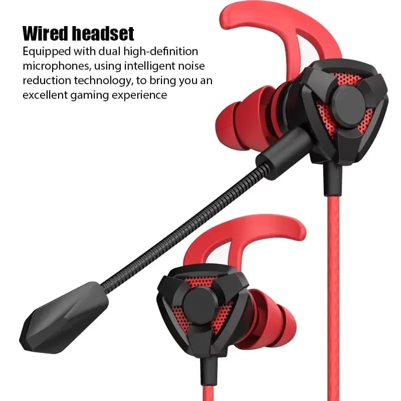 Play headphones with microphone, wired earphones for PUBG, PS4, CSGO, phone, tablet, laptop, universal for gaming