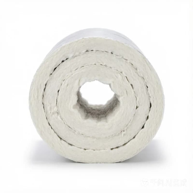 1PCS 1260℃ Ceramic Fiber Insulation Blanket, Aluminum Silicate Needle-Punched Felt for Boiler, Kiln & High-Temp Furnace