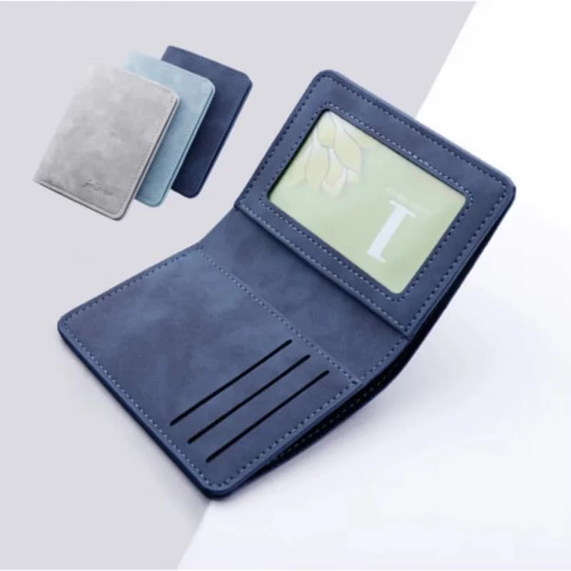 Portafoglio Uomo Sottile Mini Nuovo Stile 2026, Porta Carte e Monete, Portafoglio Corto Verticale in Pelle PU