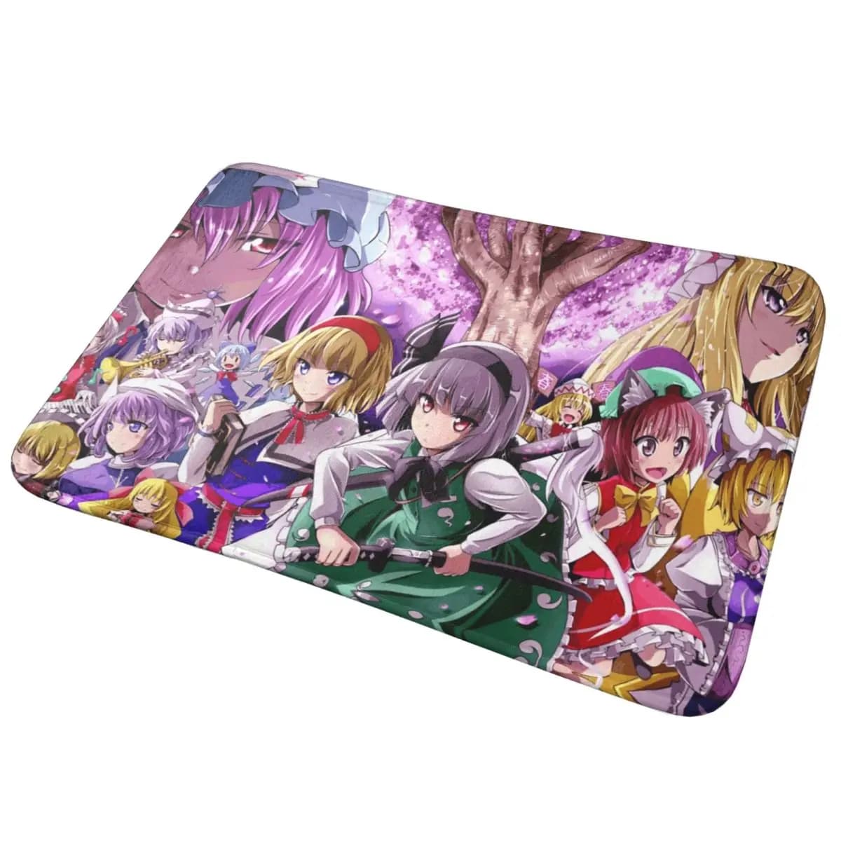 Touhou Project Zerbino antiscivolo Tappetino per raschiare la sabbia Tappeto per ingresso cucina Tappetini per camera da letto di casa