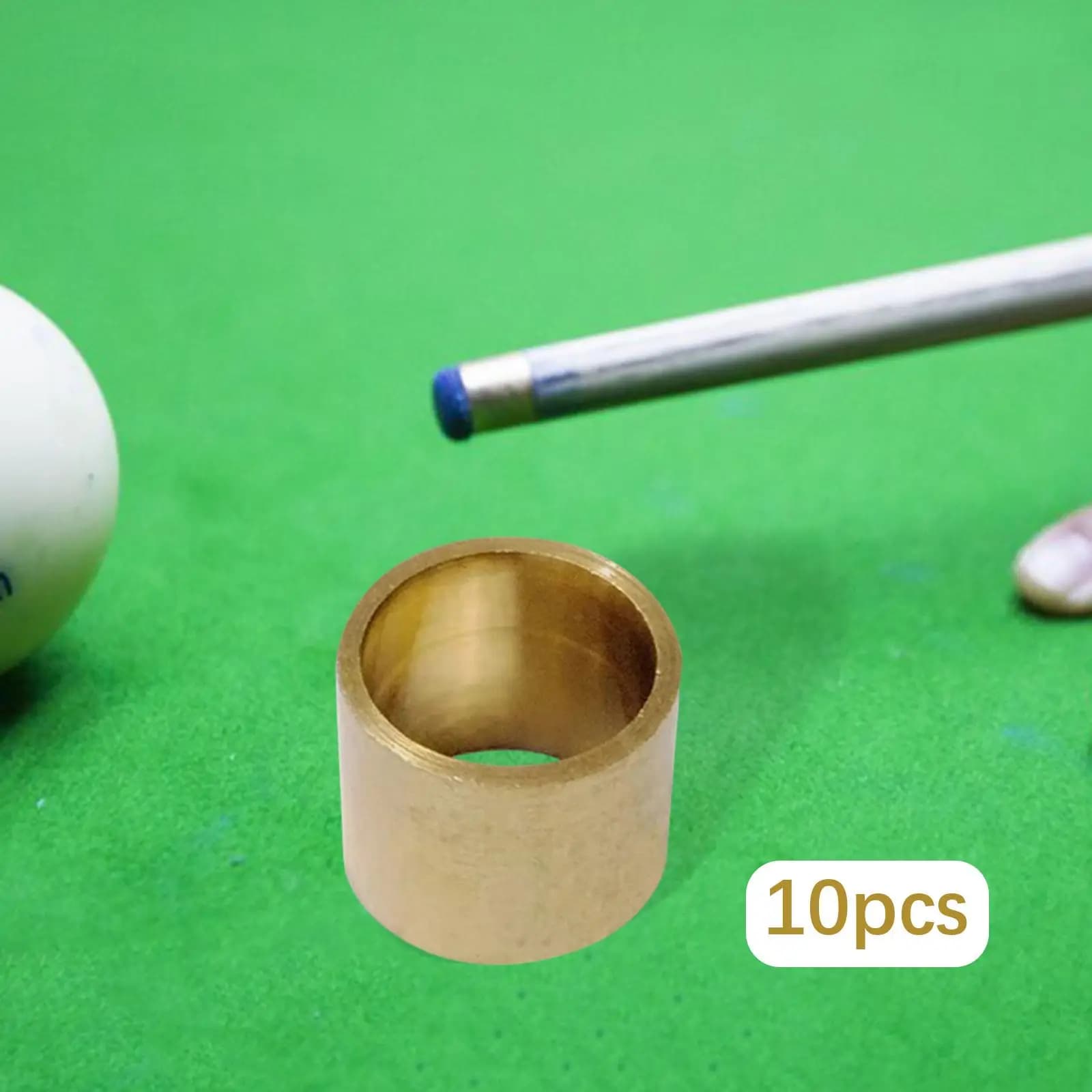 Ferule in ottone resistenti per stecche da biliardo, supporto per puntali, accessori robusti per la riparazione, per strumenti da gioco per club indoor