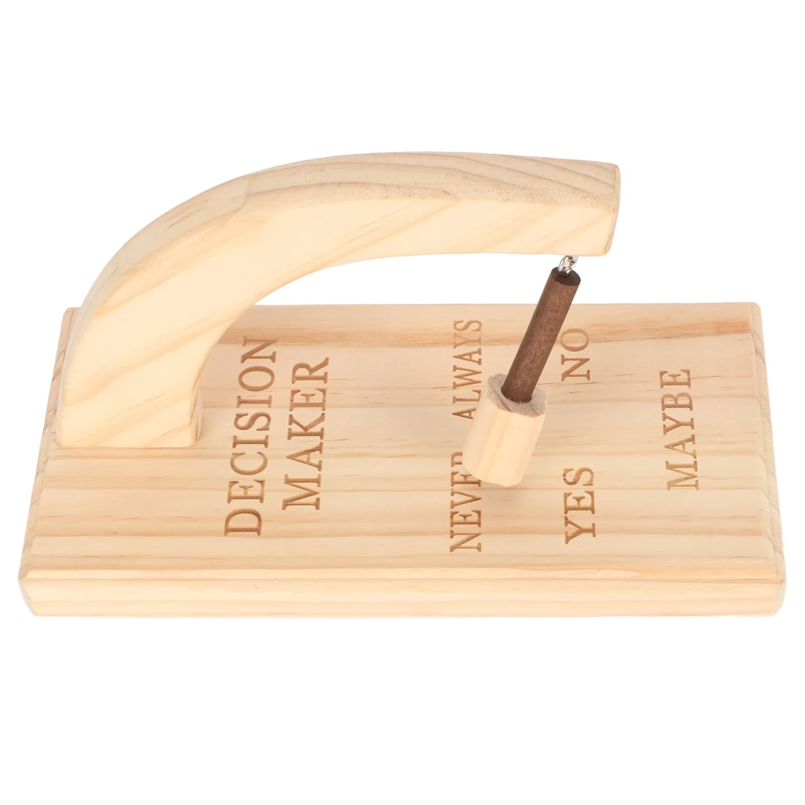 Selettore di decisioni in legno Creatore di decisioni in legno Uso squisitamente lucido Innovativo Facile installazione 5 risposte per ufficio